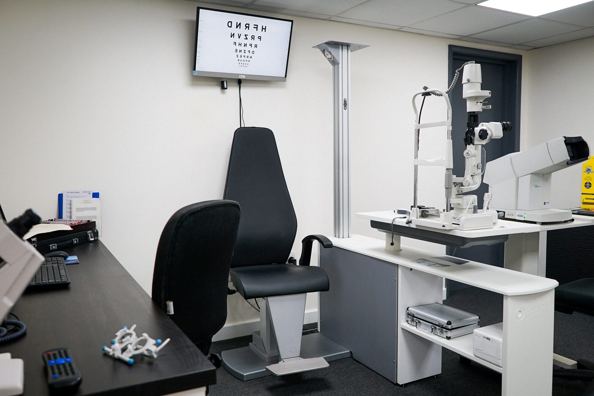 Examination room at D.A. Seaman Optometrists