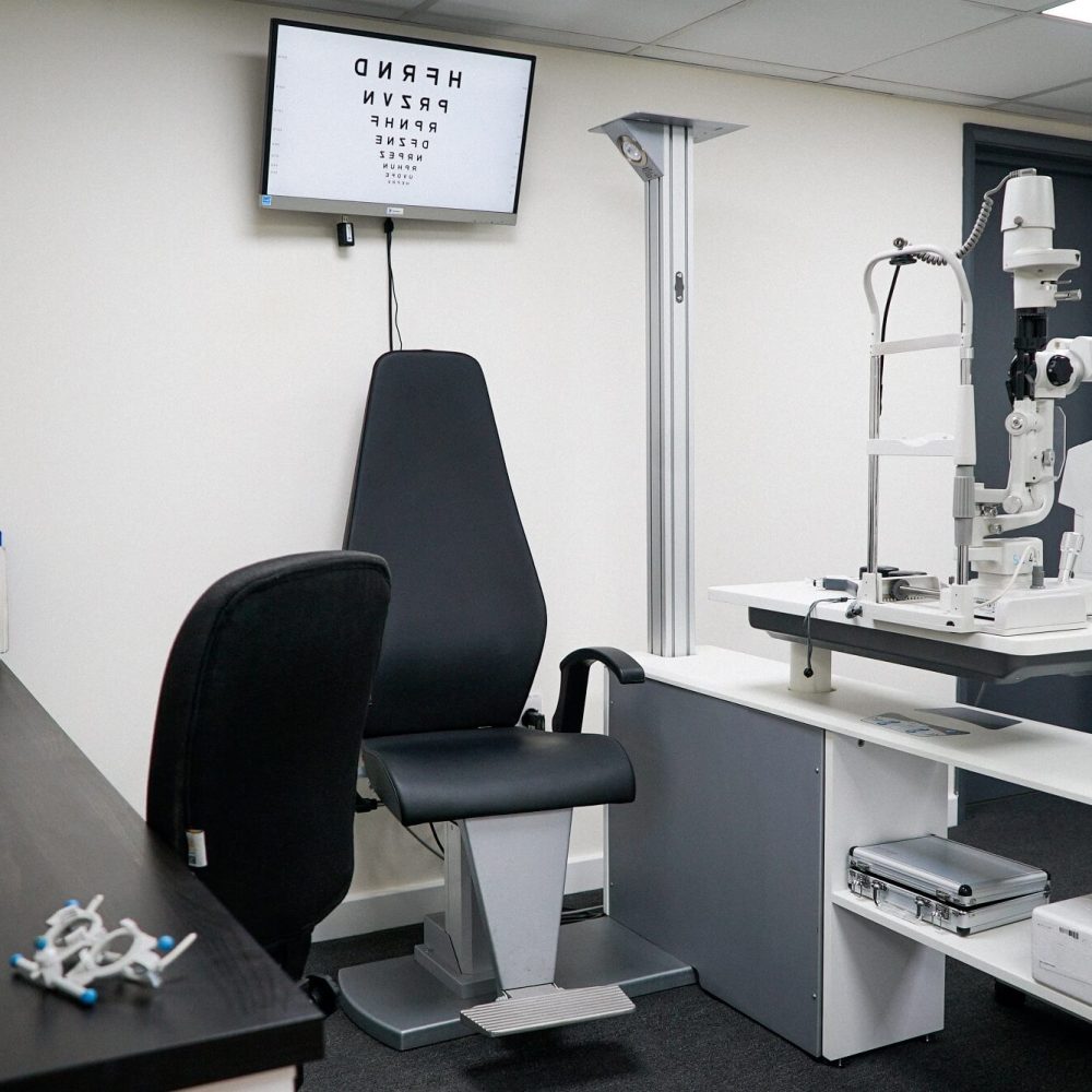 Examination room at D.A. Seaman Optometrists