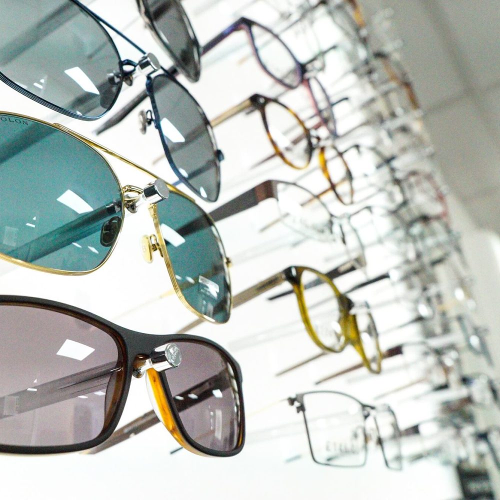 A wide choice of frames in store at D.A. Seaman Optometrists